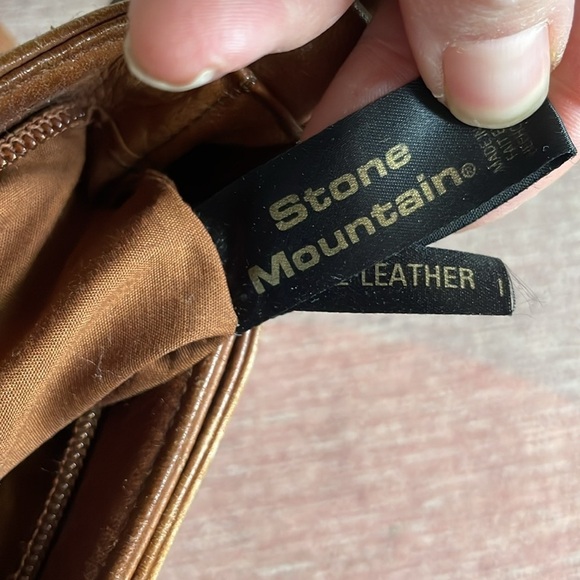 Vintage Stone Mountain Genuine Leather Shoulder Bag Purse y2k 2000s - Picture 12 of 12